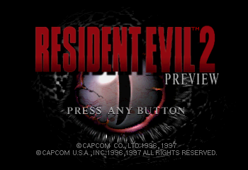 Resident Evil 2 (Demo) Title Screen